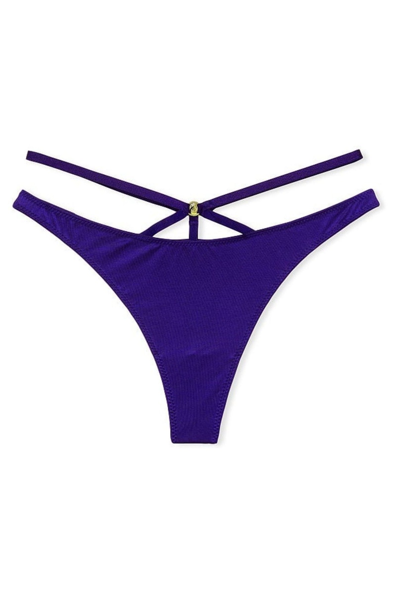 Victoria's Secret Very Sexy Remienkové Tanga Knickers Tmavo Hnede | LMIVJ-9732