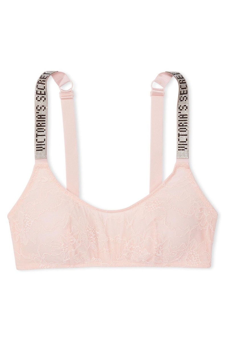 Victoria's Secret Very Sexy Shine Remienkove Cipkovane Bralette Čierne | YXSCK-5426