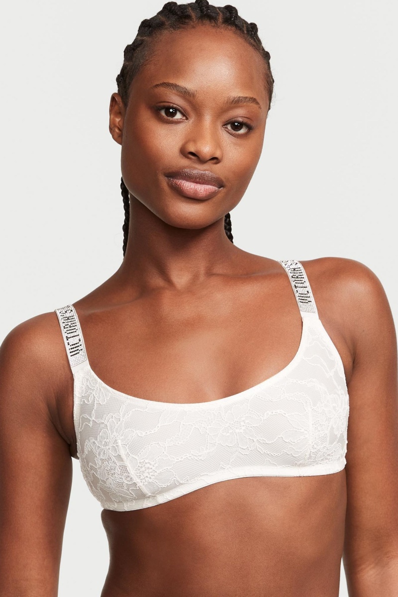 Victoria\'s Secret Very Sexy Shine Remienkove Cipkovane Bralette Čierne | AFZYT-0325