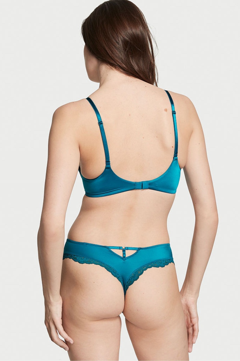 Victoria's Secret Very Sexy Smooth Cut Out Tanga Knickers Čierne | TMQOF-3724