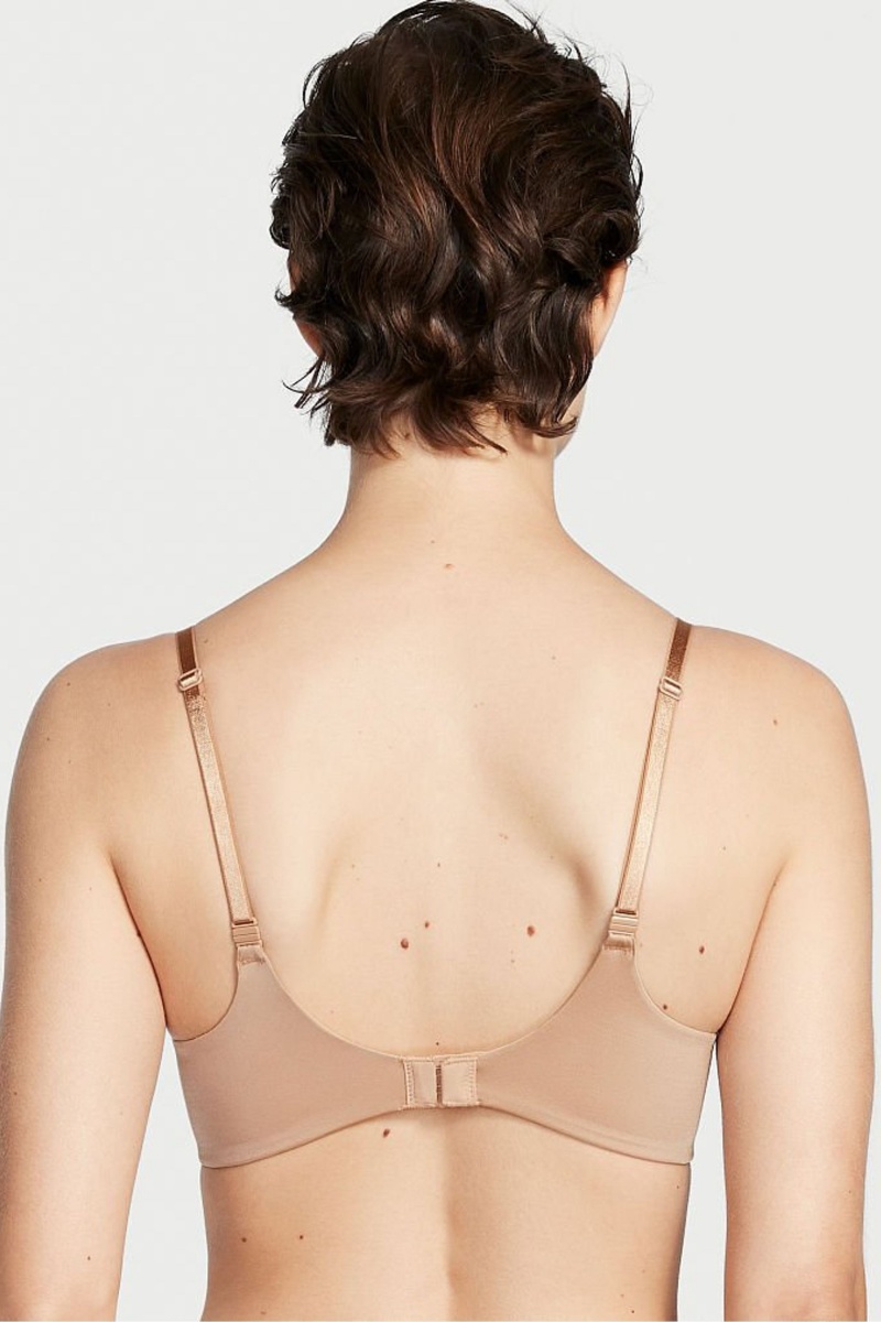 Victoria's Secret Very Sexy Smooth Non Wired Push Up Bra Sweet Praline Nude | FQIEK-2493