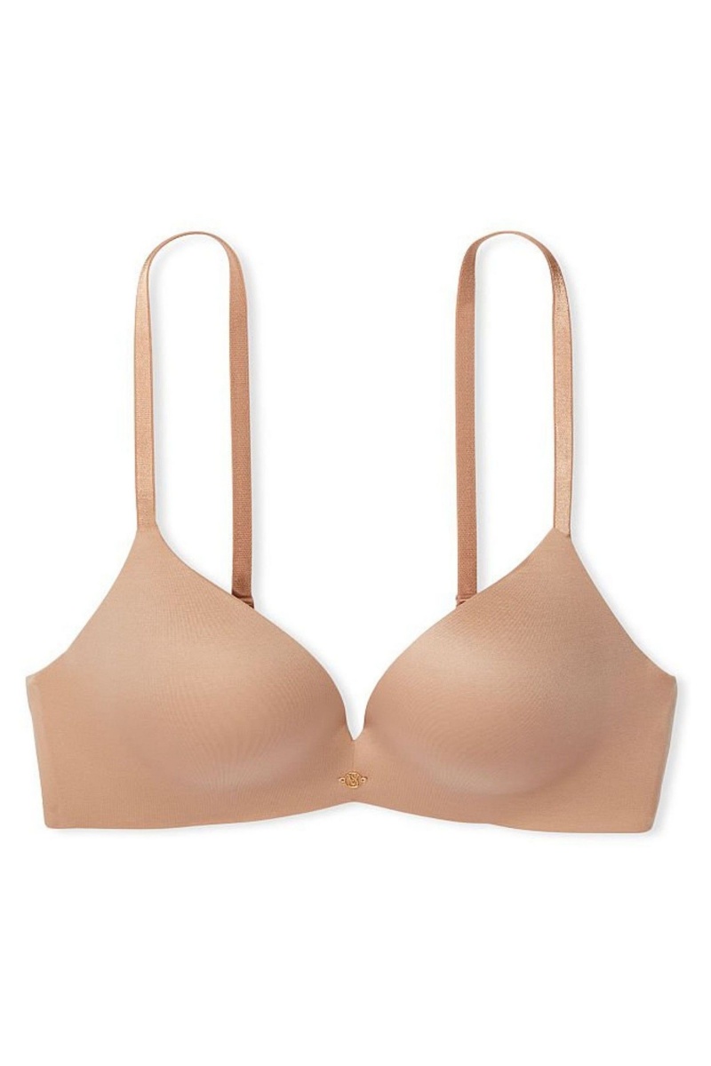 Victoria's Secret Very Sexy Smooth Non Wired Push Up Bra Sweet Praline Nude | FQIEK-2493