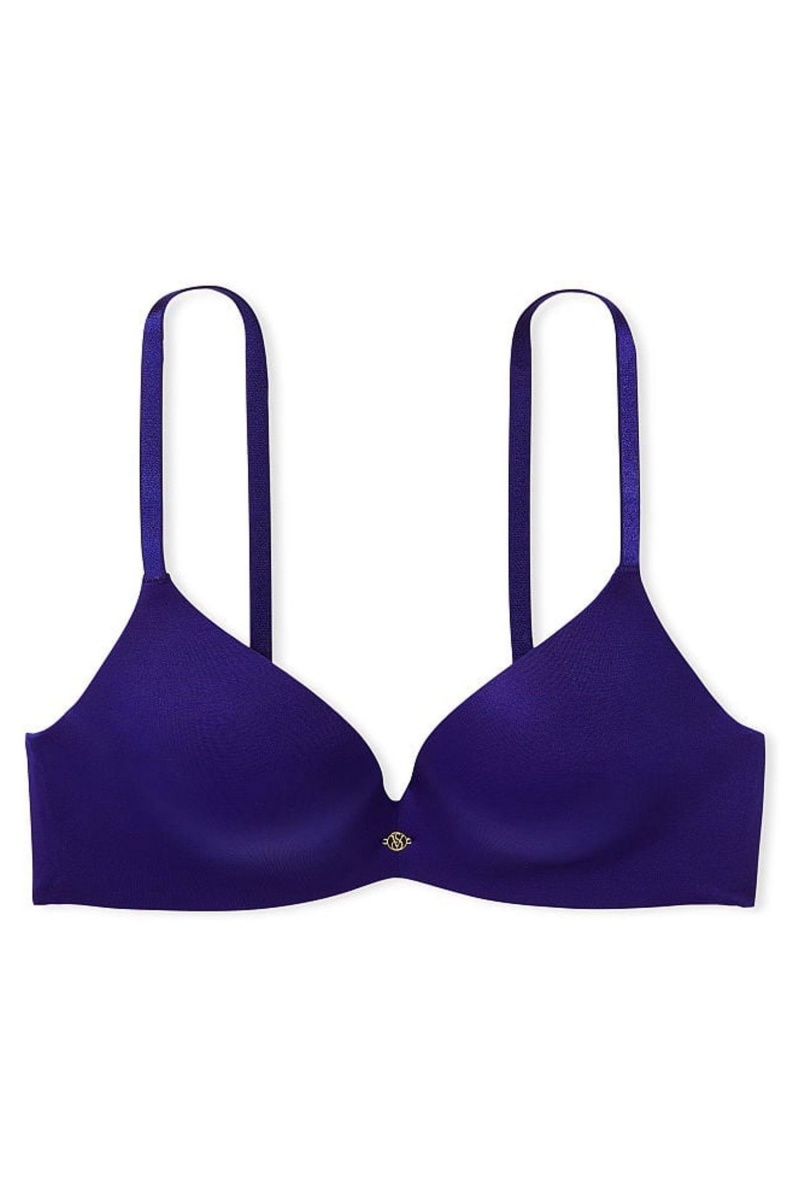 Victoria's Secret Very Sexy Smooth Non Wired Push Up Bra Modre | UMFEG-8549