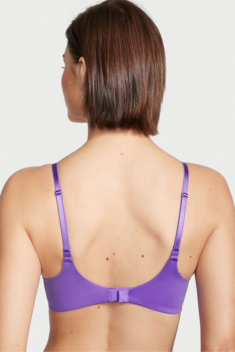 Victoria's Secret Very Sexy Smooth Non Wired Plunge Push Up Bra Čierne | ANVXZ-7935