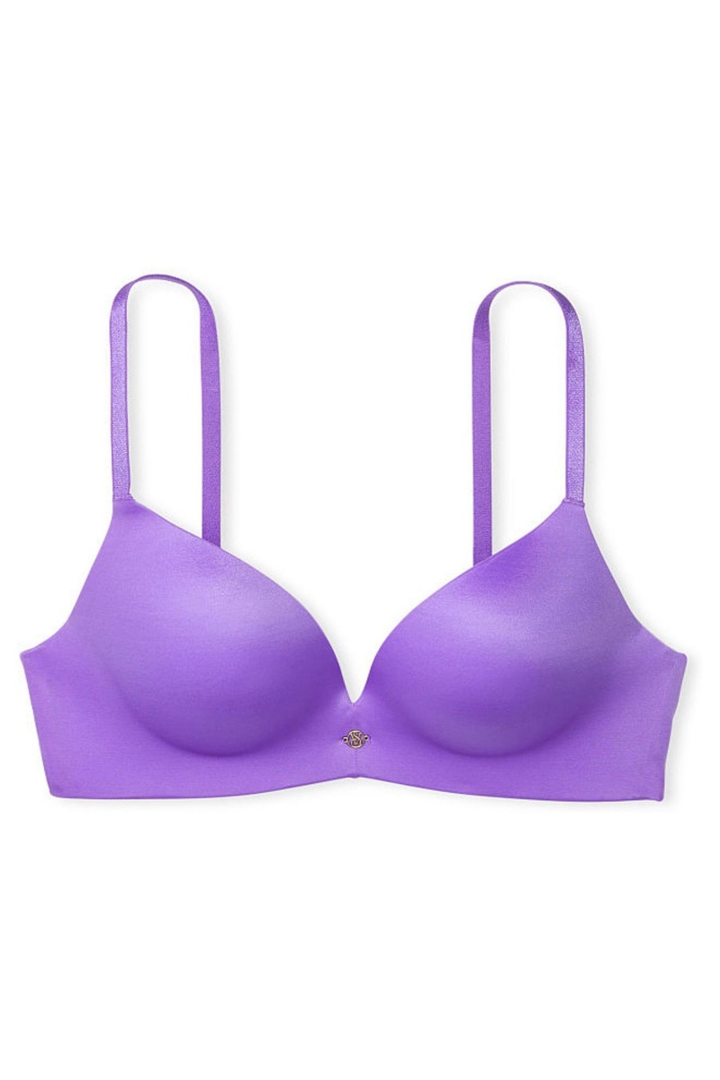 Victoria's Secret Very Sexy Smooth Non Wired Plunge Push Up Bra Čierne | ANVXZ-7935