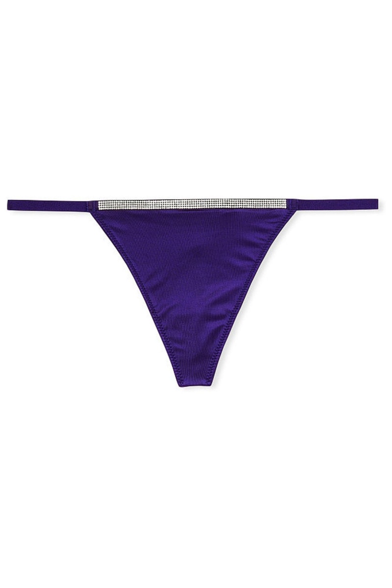 Victoria's Secret Very Sexy Smooth Shine Remienkove Knickers Modre | WCXIO-7038