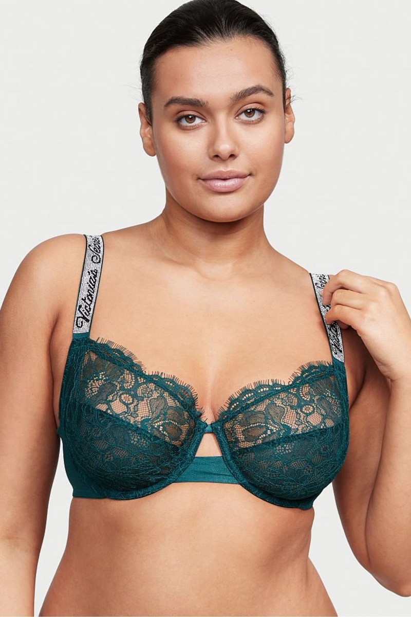 Victoria\'s Secret Very Sexy The Fabulous by Victoria’s Secret Full Cup Bra Čierne Zelene | MEVUS-7538