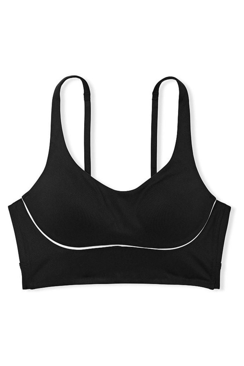 Victoria's Secret Victorias Secret Medium Impact Remienkové Back Sports Bra Čierne | HGFOX-0371