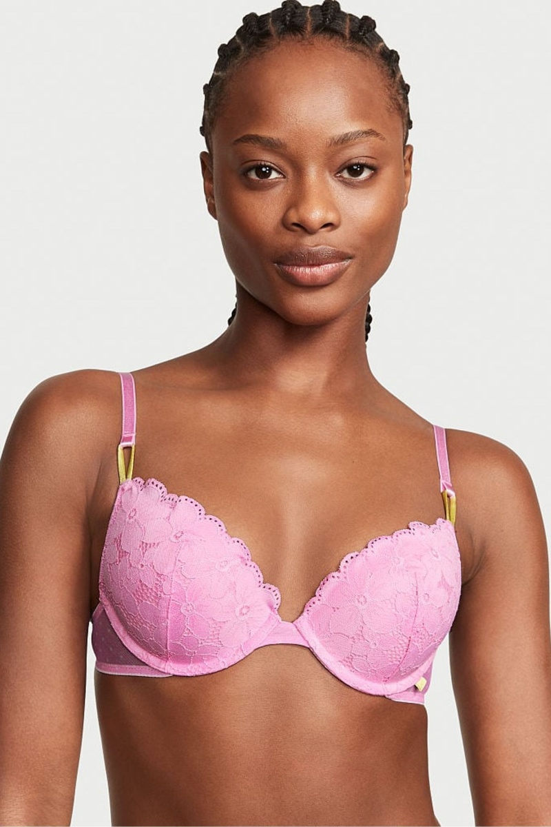 Victoria\'s Secret Victorias Secret Push Up Cipkovane Bra Modre | DFWNU-4169