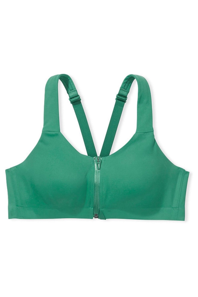 Victoria's Secret Victorias Secret Smooth Front Zapinanie Wired High Impact Sports Bra Čierne | PCOBX-7890