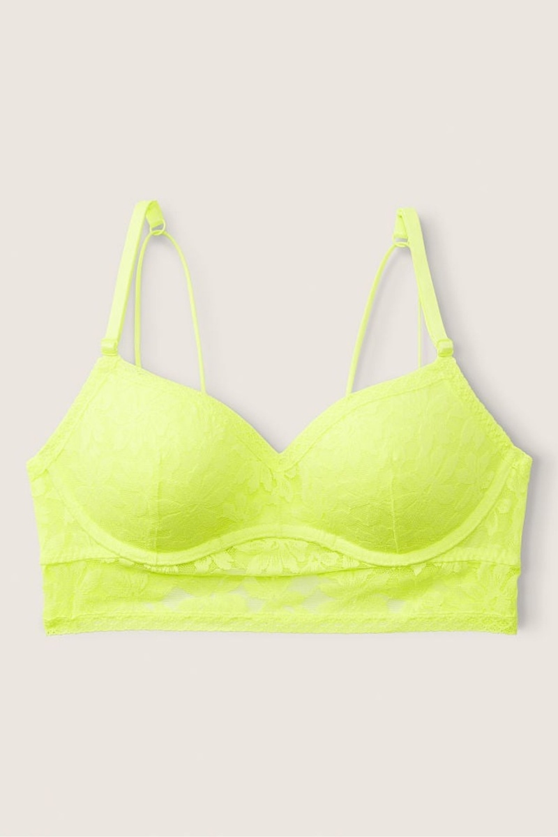 Victoria's Secret Wear Everywhere Cipkovane Wired Push Up Bralette Žlté | CXBPF-1687