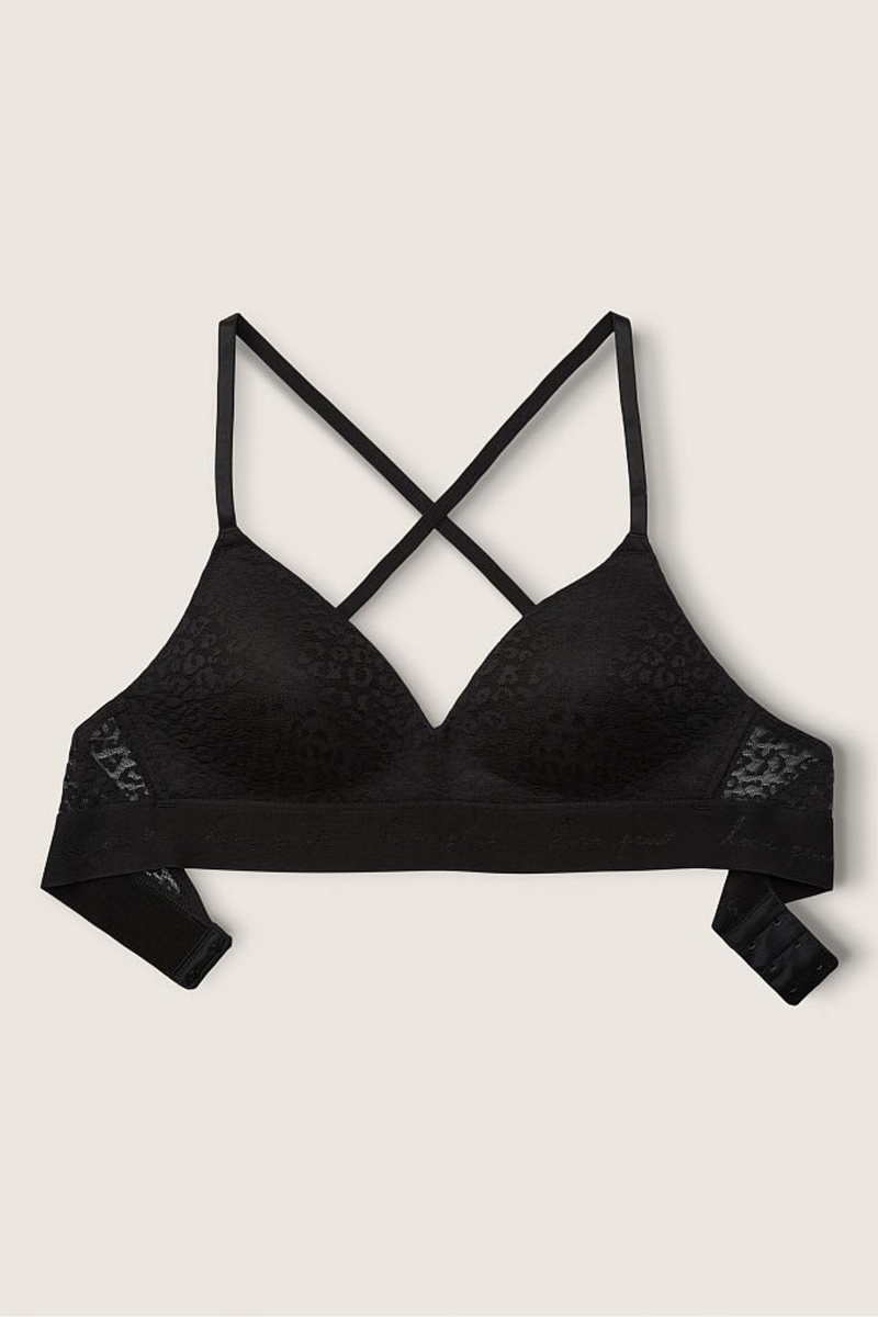 Victoria's Secret Wear Everywhere Cipkovane Lightly Podsite Non Wired T-Shirt Bra Čierne | RDMQV-7528