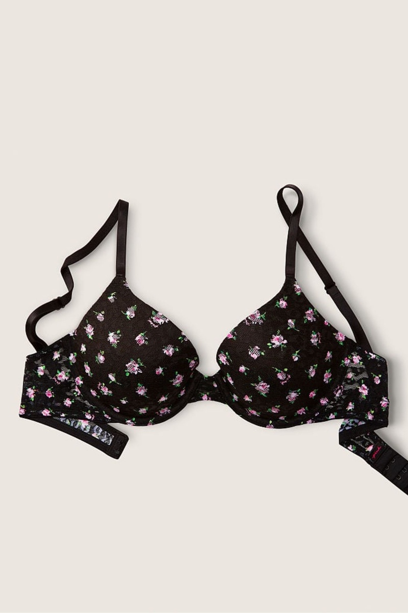 Victoria\'s Secret Wear Everywhere Cipkovane Lightly Podsite T-Shirt Bra Čierne | AKFWQ-2765