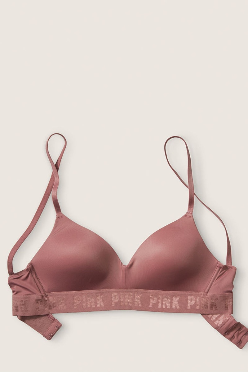 Victoria's Secret Wear Everywhere Smooth Lightly Podsite Non Wired T-Shirt Bra Béžové | KRSQI-8256