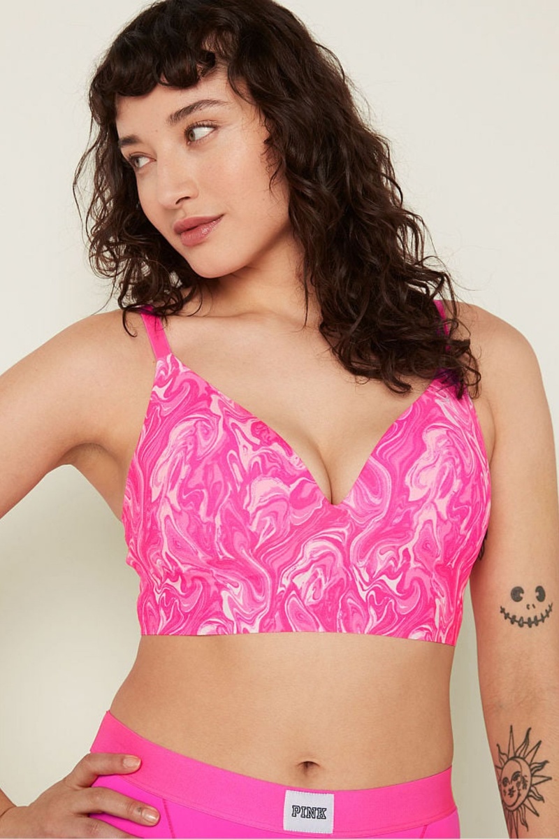 Victoria's Secret Wear Everywhere Smooth Non Wired Push Up Bralette Ruzove | CPIKR-1920