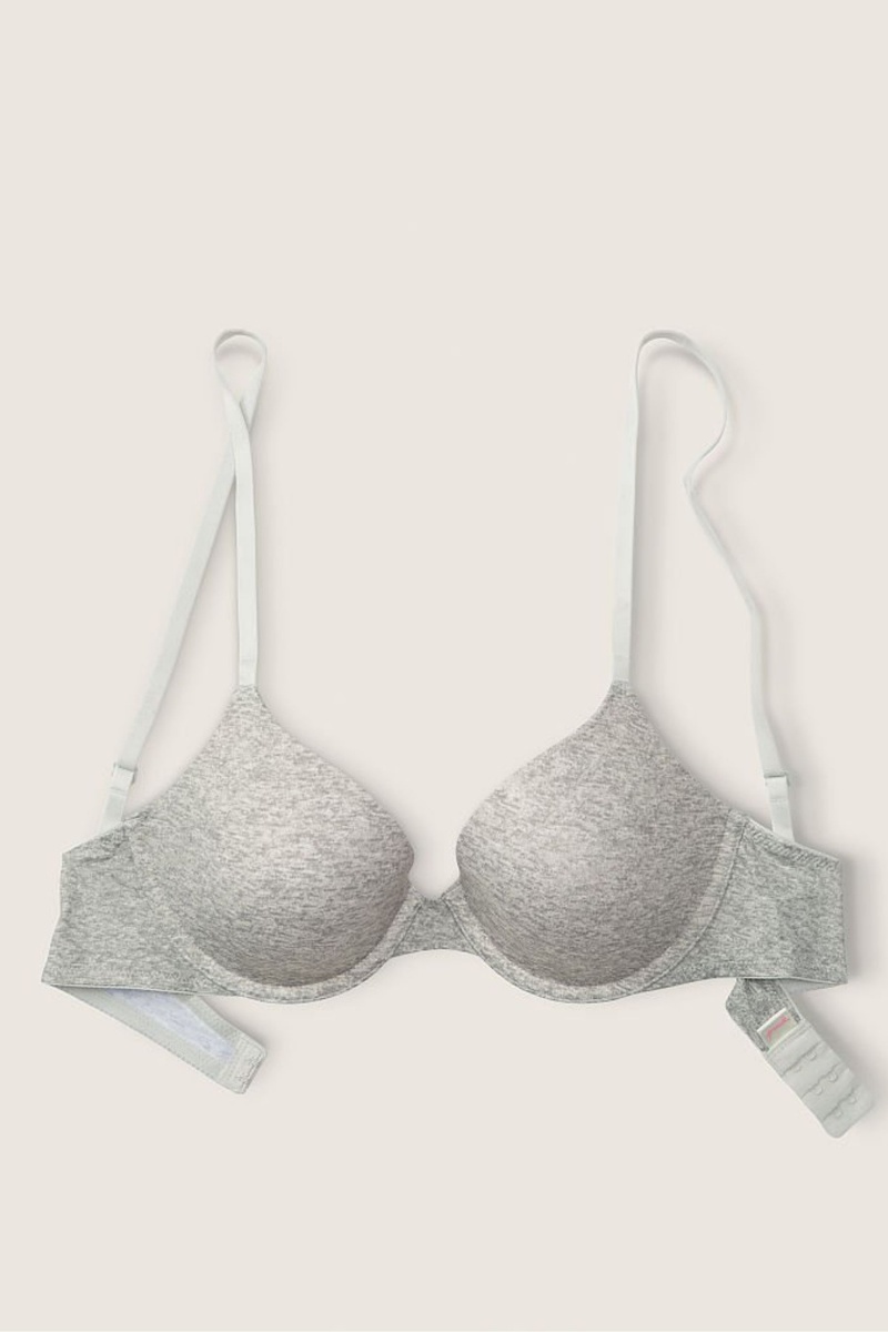 Victoria's Secret Wear Everywhere Smooth Lightly Podsite T-Shirt Bra Siva | CMYGA-8650