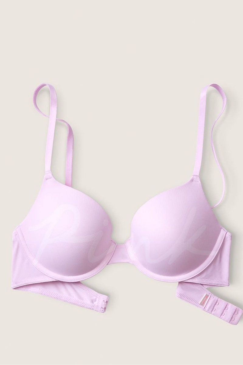 Victoria's Secret Wear Everywhere Smooth Multiway Strapless Push Up Bra Delicate Violet Logo | NELJQ-8456