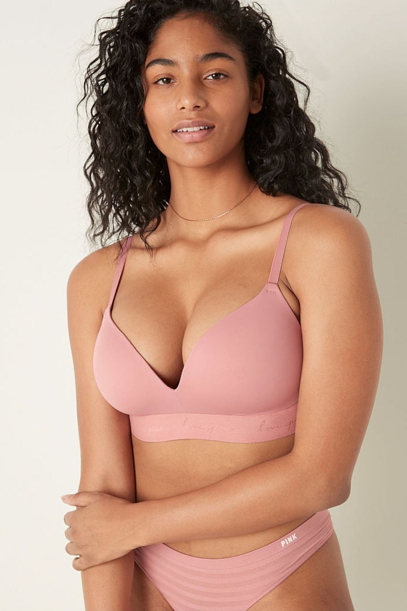 Victoria\'s Secret Wear Everywhere Smooth Non Wired Push Up T-Shirt Bra Béžové | DUKMR-5960