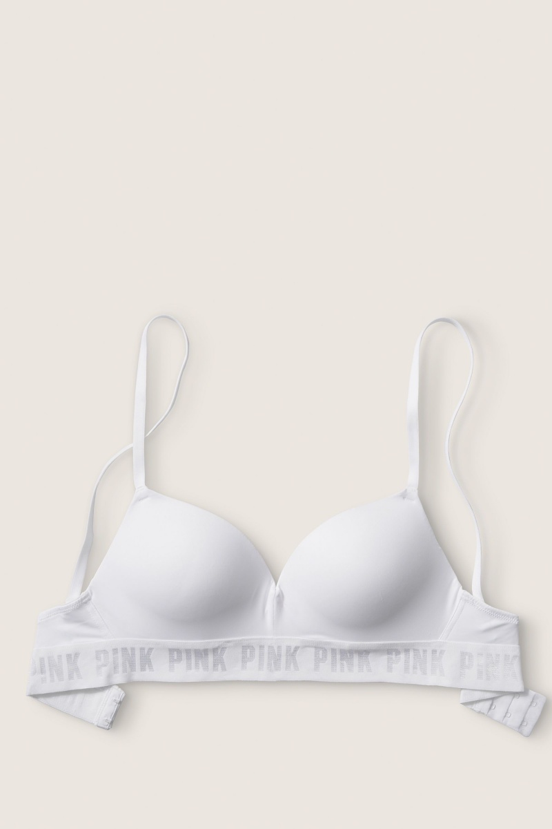 Victoria's Secret Wear Everywhere Smooth Non Wired Push Up T-Shirt Bra Béžové | BVKMZ-9182