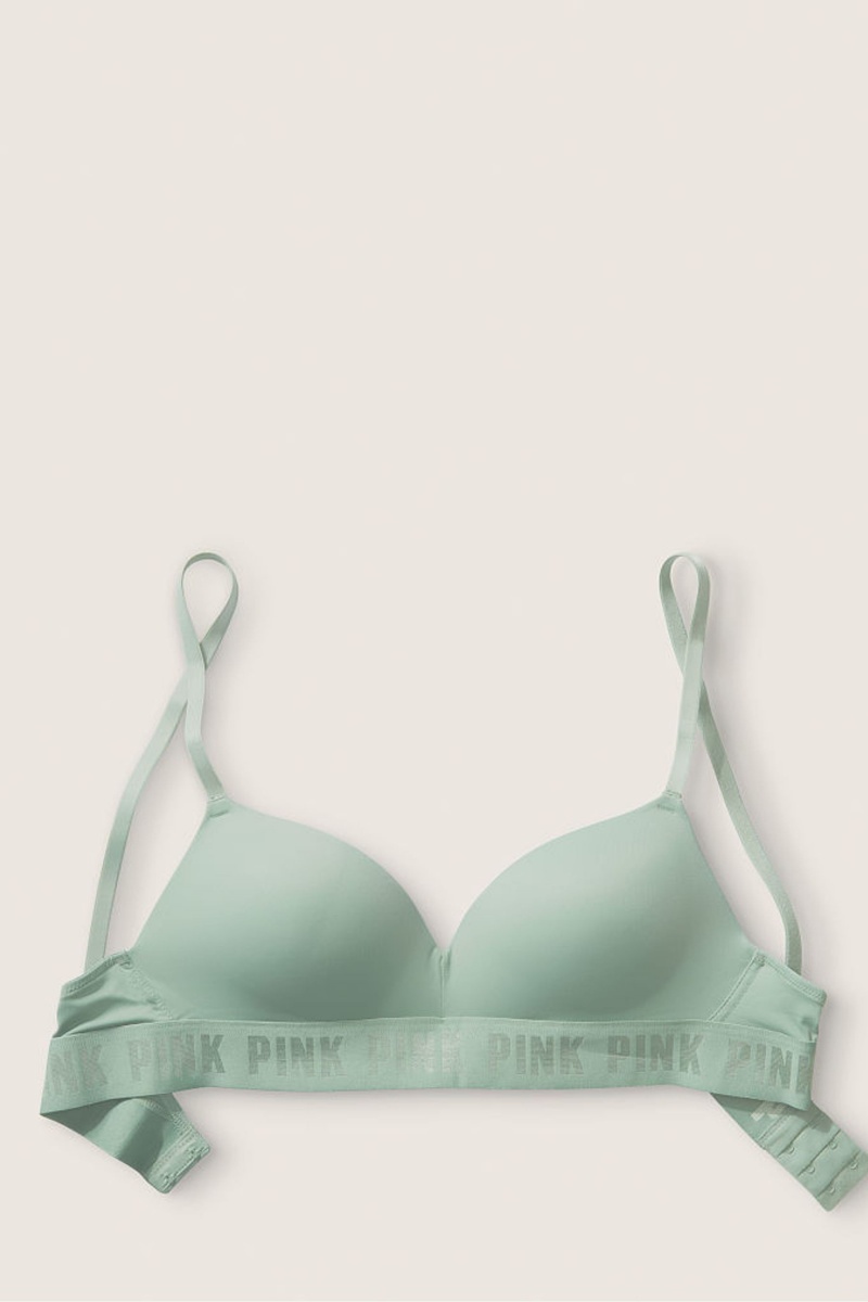 Victoria's Secret Wear Everywhere Smooth Non Wired Push Up T-Shirt Bra Béžové | LFYVN-4056