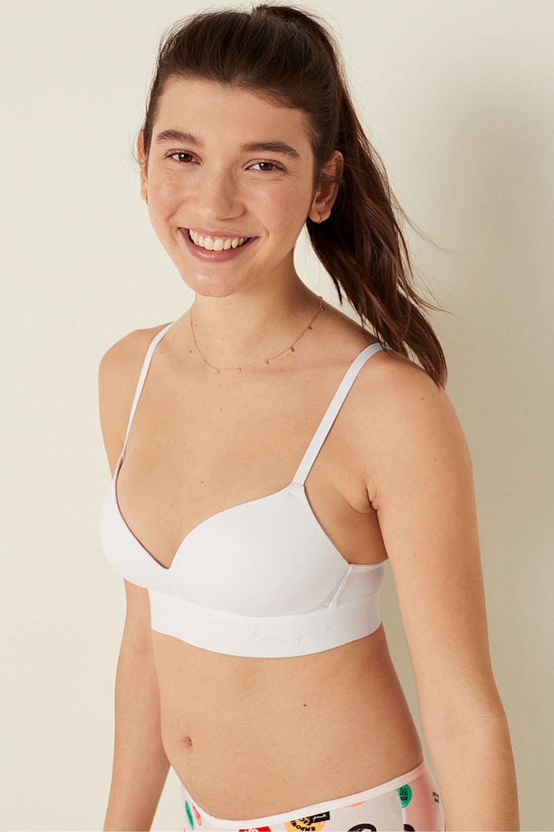 Victoria's Secret Wear Everywhere Smooth Non Wired Push Up T-Shirt Bra Béžové | MKFIC-8475