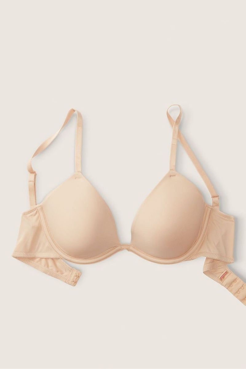 Victoria's Secret Wear Everywhere Smooth Lightest Podsite T-Shirt Bra Béžové | HDNJT-6973