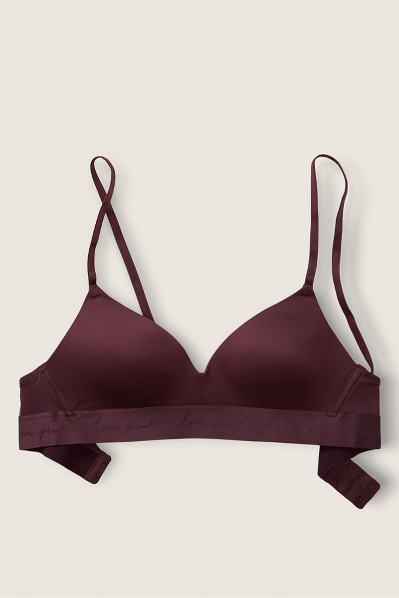 Victoria's Secret Wear Everywhere Smooth Lightly Podsite Non Wired T-Shirt Bra Hnede | DQKCG-8594