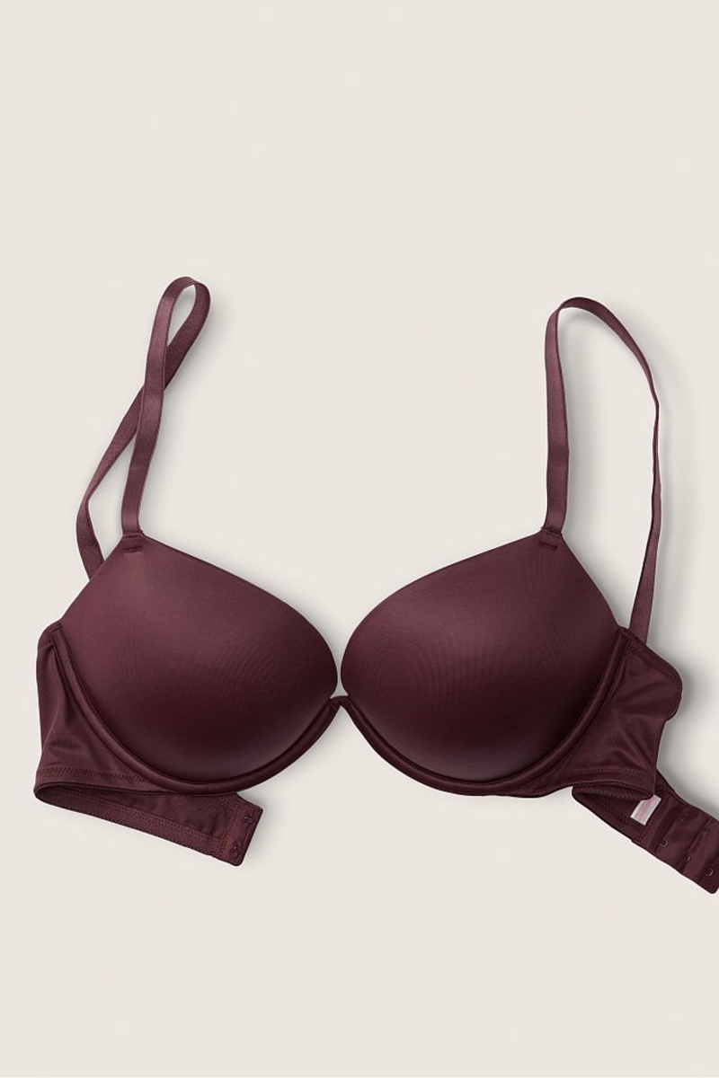 Victoria's Secret Wear Everywhere Smooth Push Up T-Shirt Bra Hnede | HFPTR-4201