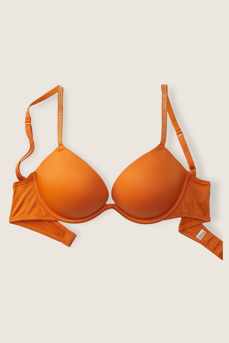 Victoria's Secret Wear Everywhere Smooth Push Up T-Shirt Bra Ruzove | UKAEX-6902