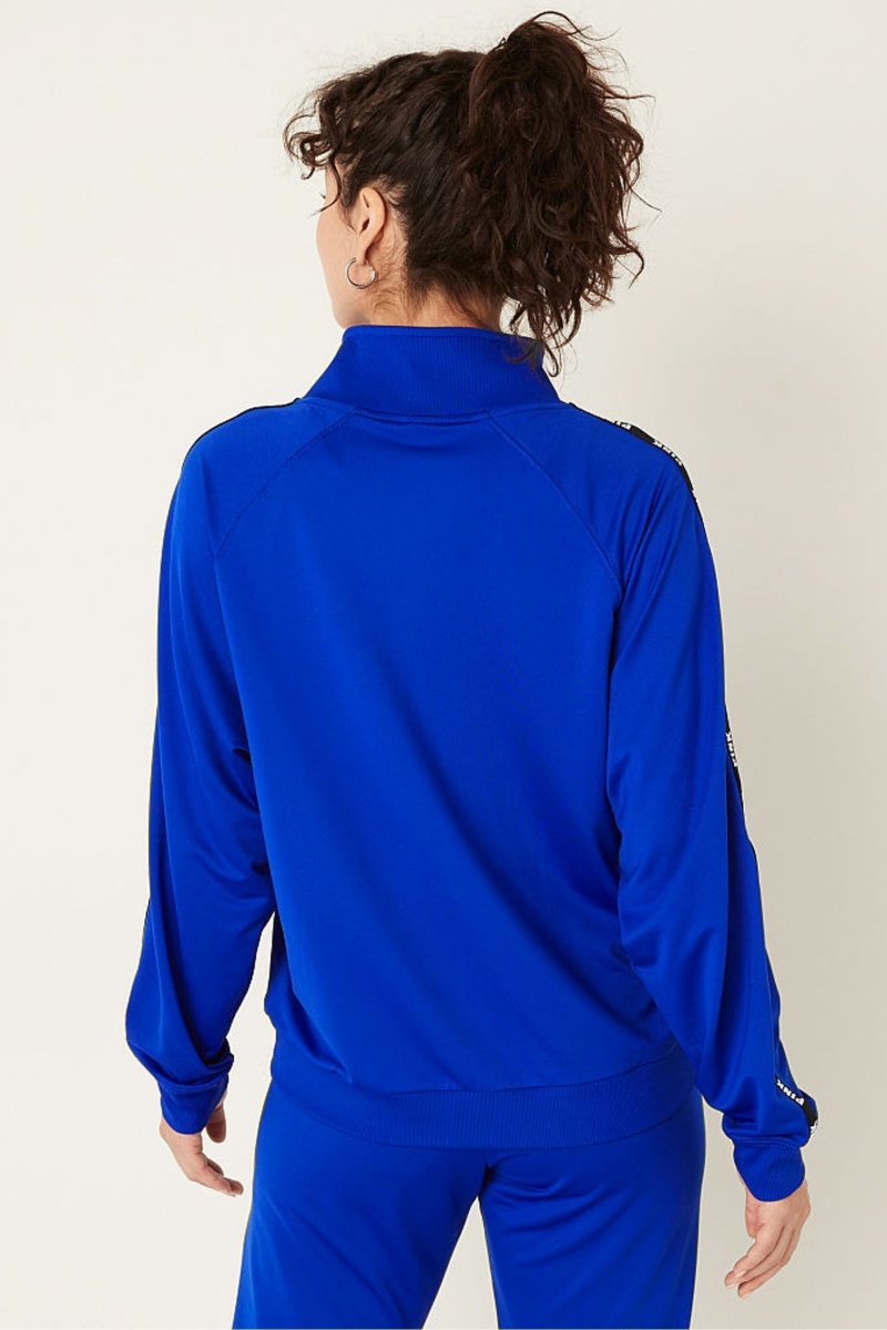 Victoria's Secret Zip Up Long Sleeve Sweatshirt Káva Hnede | IKDZL-1476